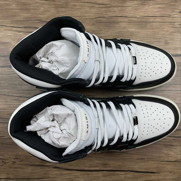 AMIRI Skeleton High Skel top Black Unisex Sneakers - Picture 7 of 13